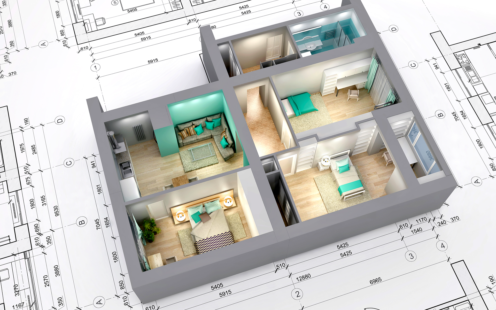 UŽITNÁ, PODLAHOVÁ A OBYTNÁ PLOCHA